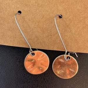 🌿dangly gold simple earrings